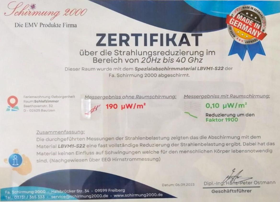 Fewo Geborgenheit Asza Mit Strahlungsfreien Zonen Budziszyn Zewnętrze zdjęcie